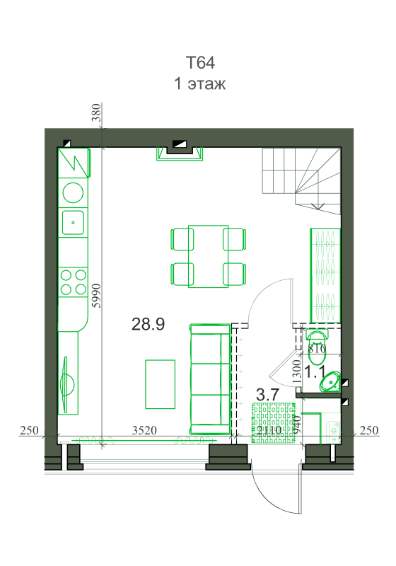 Проект Н5-Т64 (фото) № 2